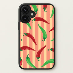 Chilis With Stripes Pattern Phone Case for iPhone 17