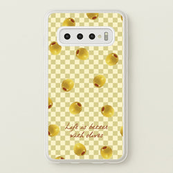 Life Is Better With Olives  - Food Patterns Phone Case for Galaxy S10 Plus