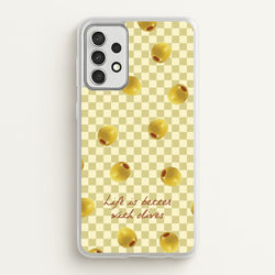 Life Is Better With Olives  - Food Patterns Phone Case for Galaxy A52 / A52s