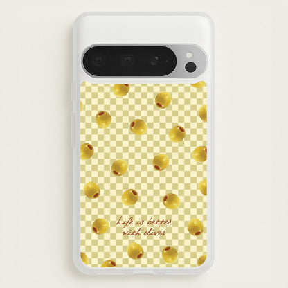 Life Is Better With Olives  - Food Patterns Phone Case for Google Pixel 9 Pro XL