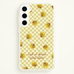 Life Is Better With Olives  - Food Patterns Phone Case for Galaxy S23