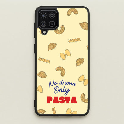 No Drama, Only Pasta  - Food Patterns Phone Case for Galaxy A12