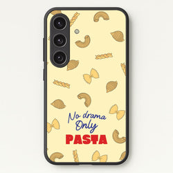 No Drama, Only Pasta  - Food Patterns Phone Case for Galaxy S24FE