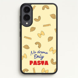 No Drama, Only Pasta  - Food Patterns Phone Case for Galaxy S25 Edge