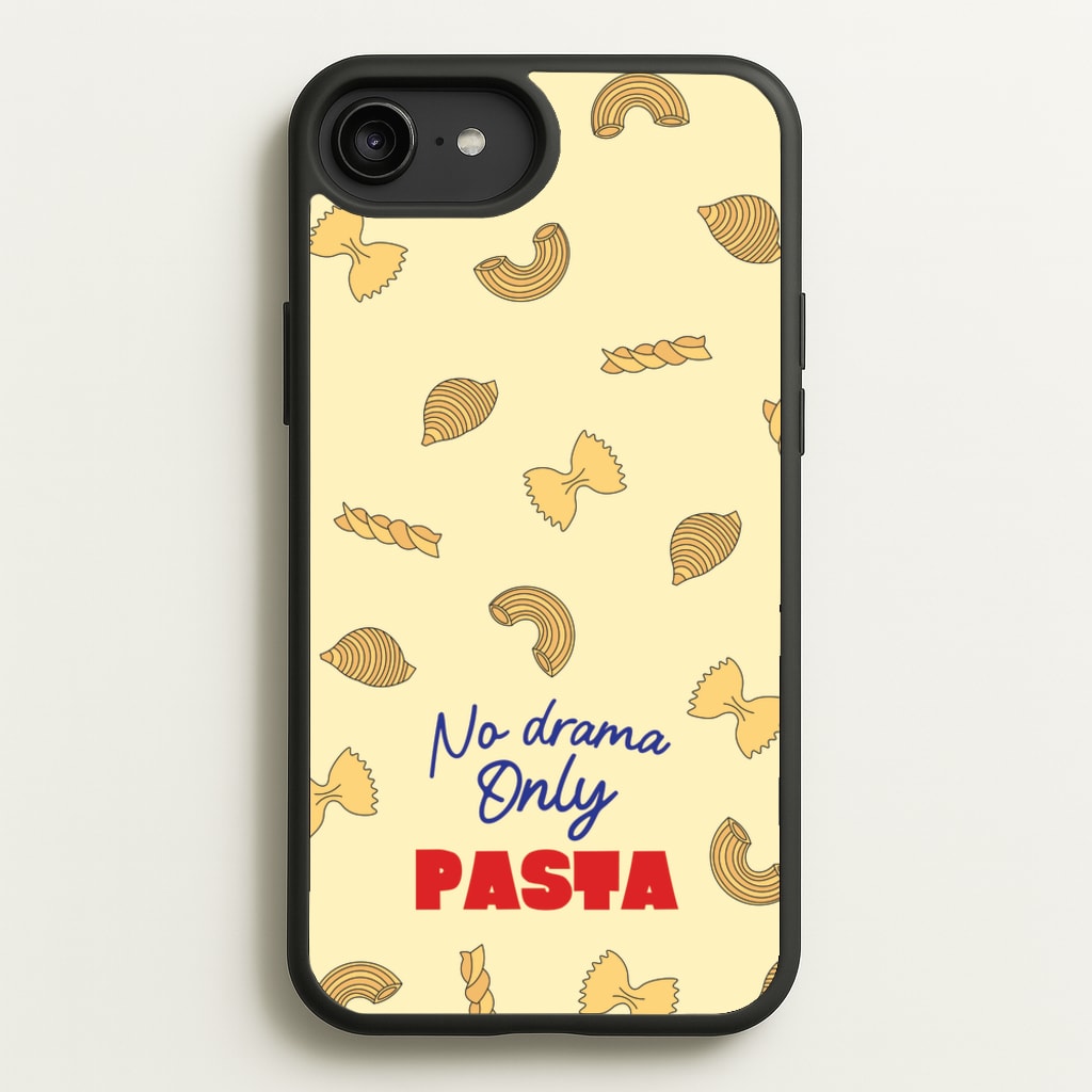 No Drama, Only Pasta  - Food Patterns Phone Case for iPhone 6 Plus / 7 Plus / 8 Plus
