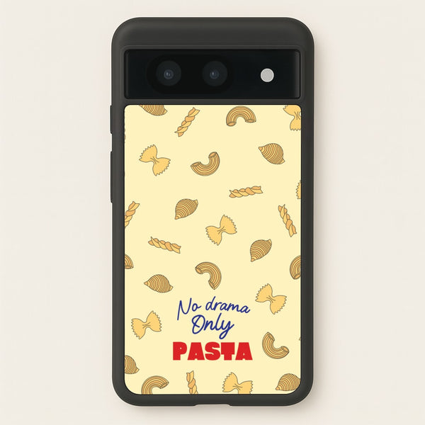 No Drama, Only Pasta  - Food Patterns Phone Case for Google Pixel 8a