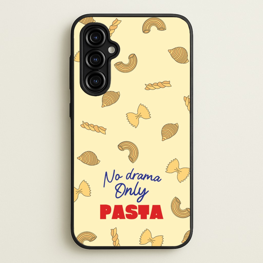 No Drama, Only Pasta  - Food Patterns Phone Case for Galaxy A54