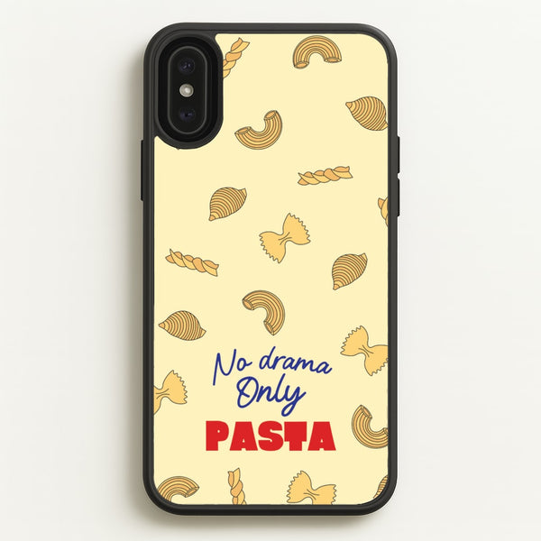 No Drama, Only Pasta  - Food Patterns Phone Case for iPhone XS Max
