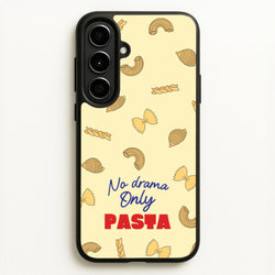 No Drama, Only Pasta  - Food Patterns Phone Case for Galaxy A56