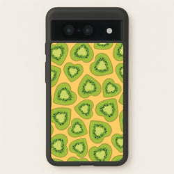 Kiwi Hearts Pattern  - Food Patterns Phone Case for Google Pixel 8