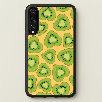 Kiwi Hearts Pattern  - Food Patterns Phone Case for Huawei P20 Pro