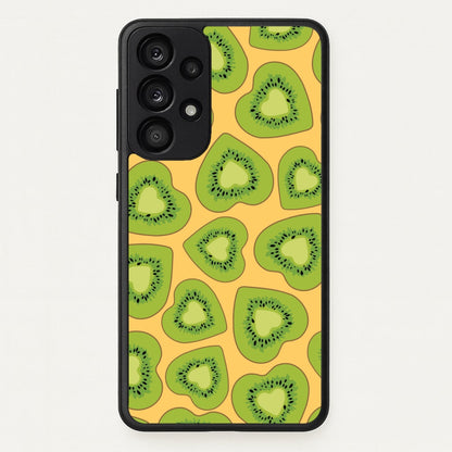Kiwi Hearts Pattern  - Food Patterns Phone Case for Galaxy A53