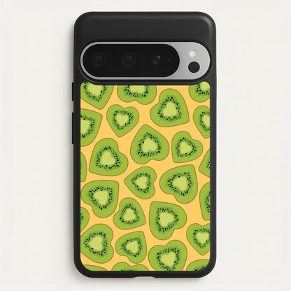 Kiwi Hearts Pattern  - Food Patterns Phone Case for Google Pixel 9 Pro XL
