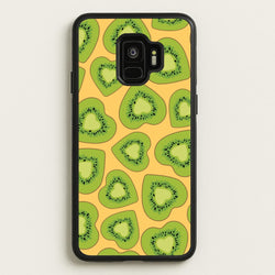 Kiwi Hearts Pattern  - Food Patterns Phone Case for Galaxy S9
