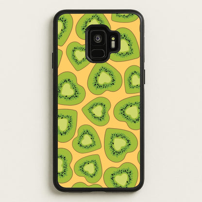 Kiwi Hearts Pattern  - Food Patterns Phone Case for Galaxy S9