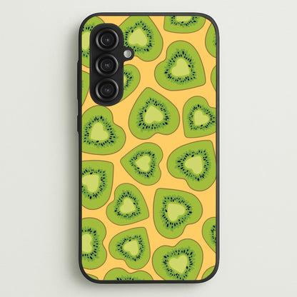 Kiwi Hearts Pattern  - Food Patterns Phone Case for Galaxy S23FE