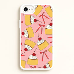 Coquette Bows And Pudding Pattern  - Food Patterns Phone Case for iPhone 6 / 7 / 8 / SE
