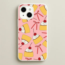 Coquette Bows And Pudding Pattern  - Food Patterns Phone Case for iPhone 14 Plus