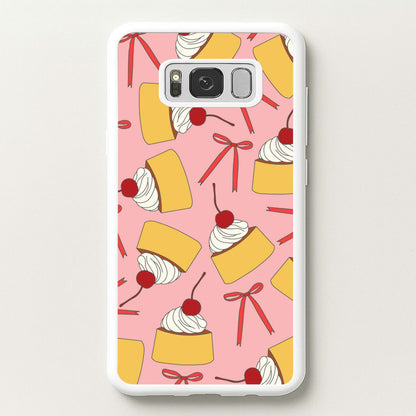 Coquette Bows And Pudding Pattern  - Food Patterns Phone Case for Galaxy S8