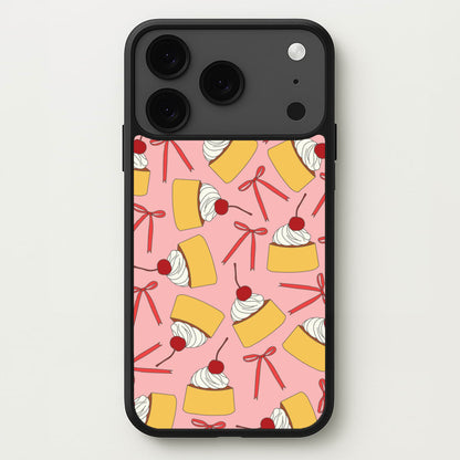 Coquette Bows And Pudding Pattern Phone Case for iPhone 17 Pro Max