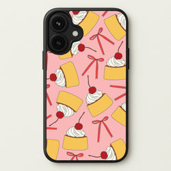 Coquette Bows And Pudding Pattern Phone Case for iPhone 17