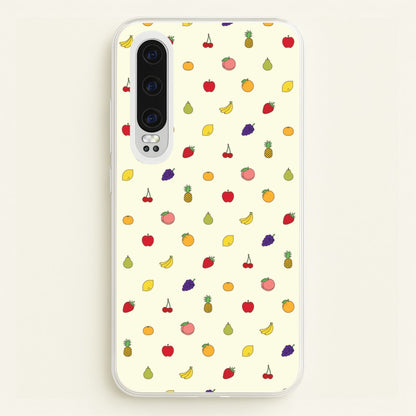 Miniature Fruits Pattern  - Food Patterns Phone Case for Huawei P30