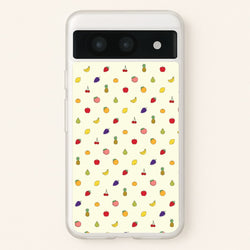 Miniature Fruits Pattern  - Food Patterns Phone Case for Google Pixel 8a
