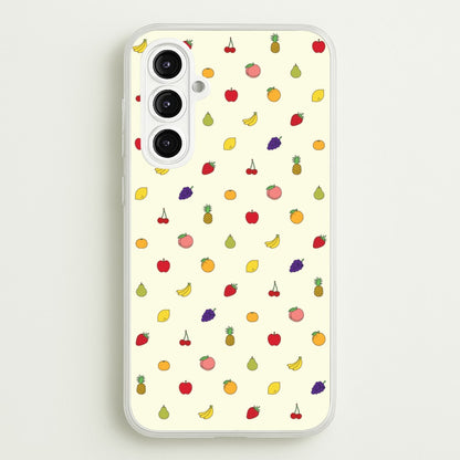 Miniature Fruits Pattern  - Food Patterns Phone Case for Galaxy A16