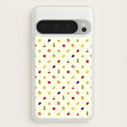 Miniature Fruits Pattern  - Food Patterns Phone Case for Google Pixel 9 Pro XL