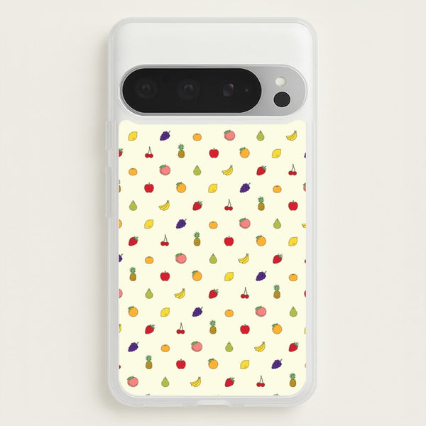 Miniature Fruits Pattern  - Food Patterns Phone Case for Google Pixel 9 Pro XL