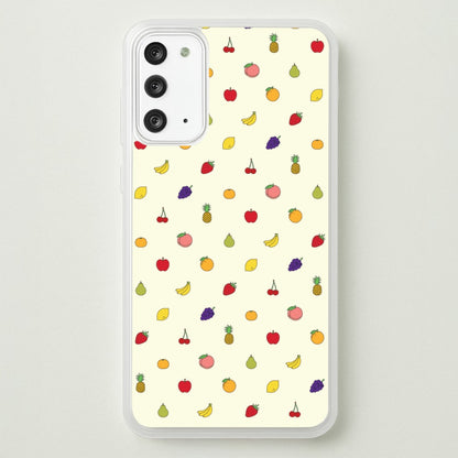 Miniature Fruits Pattern  - Food Patterns Phone Case for Galaxy Note 20