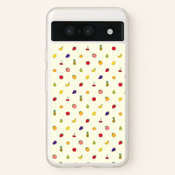 Miniature Fruits Pattern  - Food Patterns Phone Case for Google Pixel 8