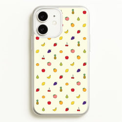 Miniature Fruits Pattern  - Food Patterns Phone Case for iPhone 11