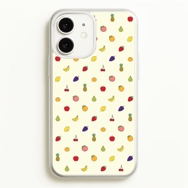 Miniature Fruits Pattern  - Food Patterns Phone Case for iPhone 11