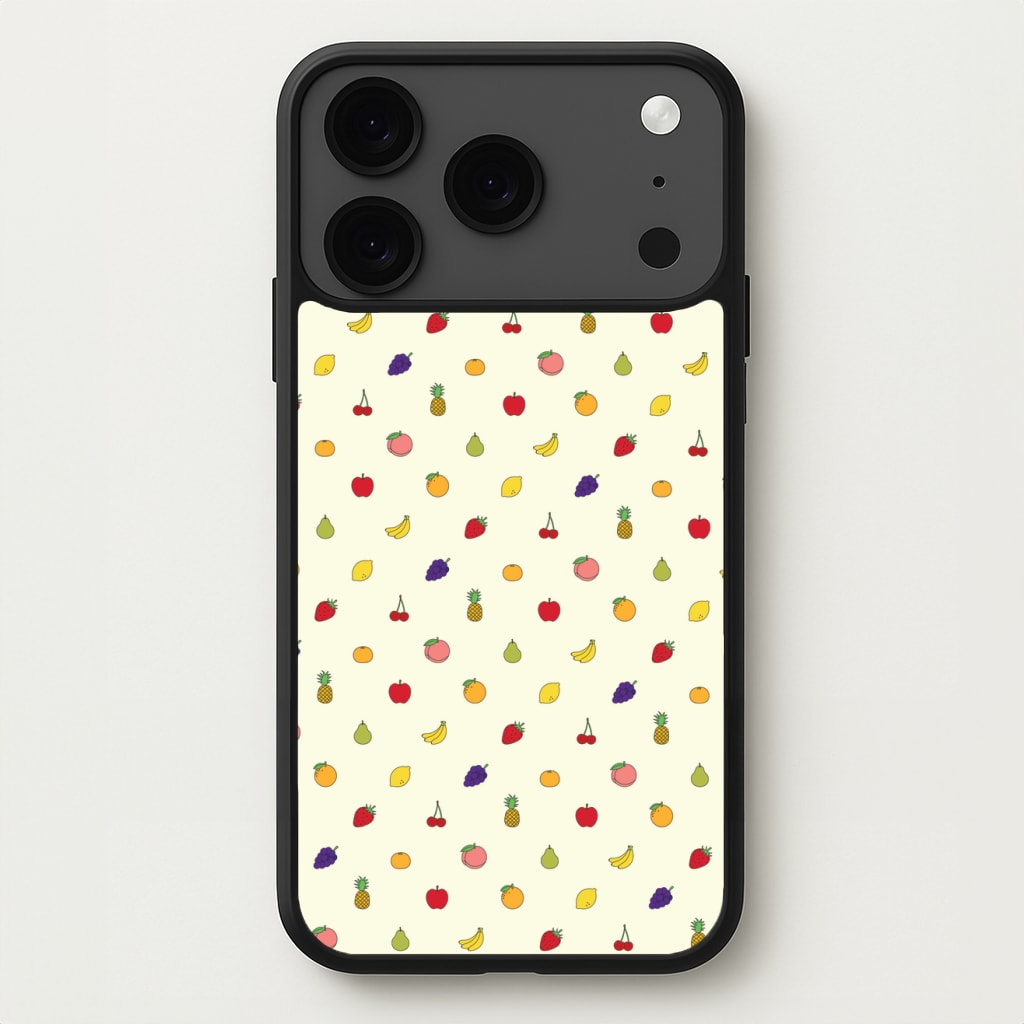 Miniature Fruits Pattern Phone Case for iPhone 17 Pro