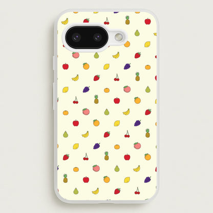 Miniature Fruits Pattern  - Food Patterns Phone Case for Google Pixel 9a