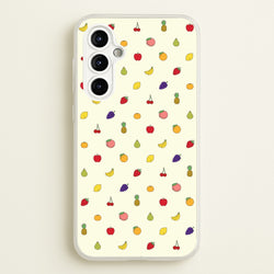 Miniature Fruits Pattern  - Food Patterns Phone Case for Galaxy A54