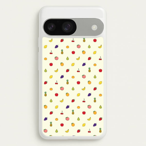 Miniature Fruits Pattern  - Food Patterns Phone Case for Google Pixel 9 / 9 Pro