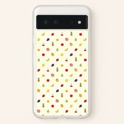 Miniature Fruits Pattern  - Food Patterns Phone Case for Google Pixel 6