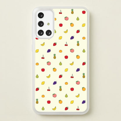 Miniature Fruits Pattern  - Food Patterns Phone Case for Galaxy A71