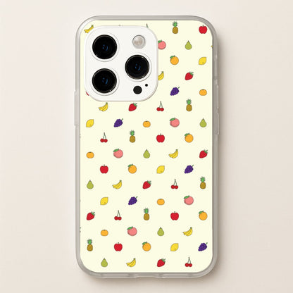 Miniature Fruits Pattern  - Food Patterns Phone Case for iPhone 14 Pro Max