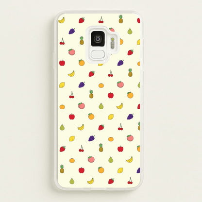 Miniature Fruits Pattern  - Food Patterns Phone Case for Galaxy S9