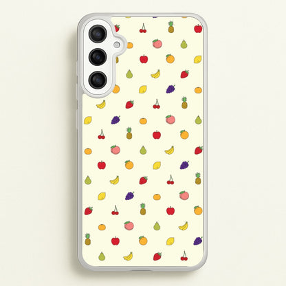 Miniature Fruits Pattern  - Food Patterns Phone Case for Galaxy A34