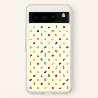 Miniature Fruits Pattern  - Food Patterns Phone Case for Google Pixel 8 Pro