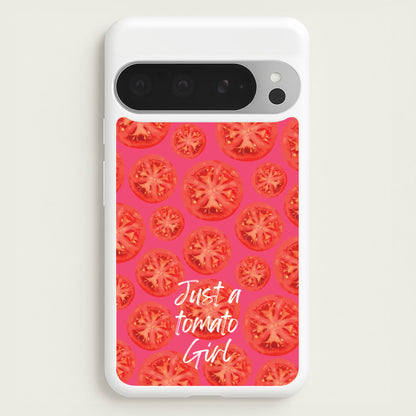 Just A Tomato Girl  - Food Patterns Phone Case for Google Pixel 9 Pro XL