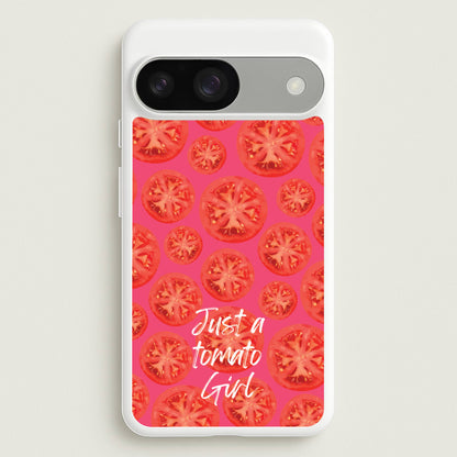 Just A Tomato Girl  - Food Patterns Phone Case for Google Pixel 9 / 9 Pro