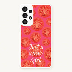 Just A Tomato Girl  - Food Patterns Phone Case for Galaxy A53