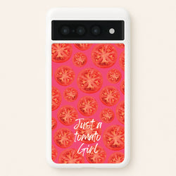 Just A Tomato Girl  - Food Patterns Phone Case for Google Pixel 7 Pro