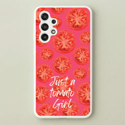Just A Tomato Girl  - Food Patterns Phone Case for Galaxy A13