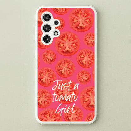 Just A Tomato Girl  - Food Patterns Phone Case for Galaxy A13